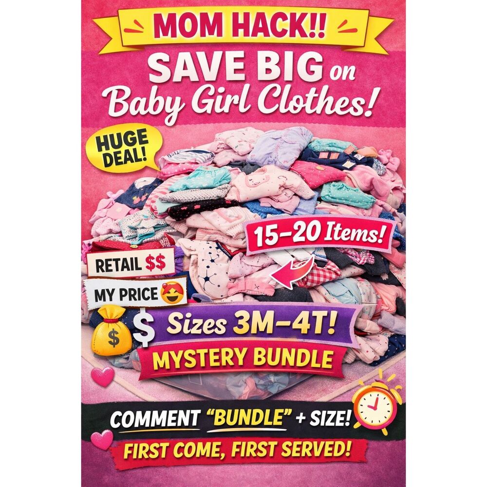 HUGE Baby Girl Clothes Bundle 3M–4T 15-20 PCS LOT 🔥Summer Outfits essentials